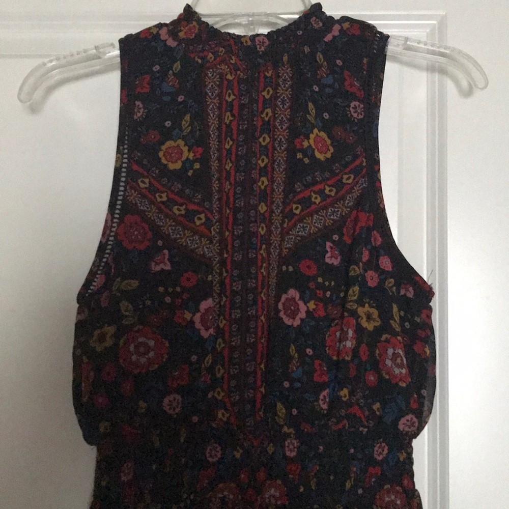 High neck maxi dress